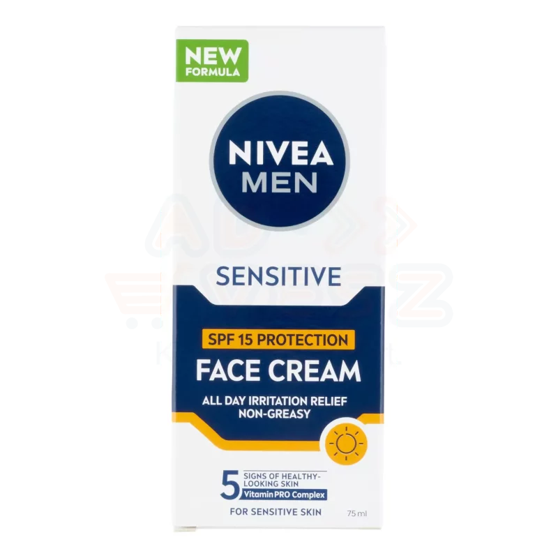NIVEA MEN hidratáló arckrém 75 ml Sensitive SPF15 Kép