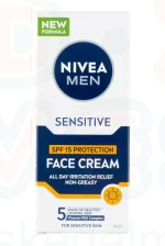 NIVEA MEN hidratáló arckrém 75 ml Sensitive SPF15 Kép