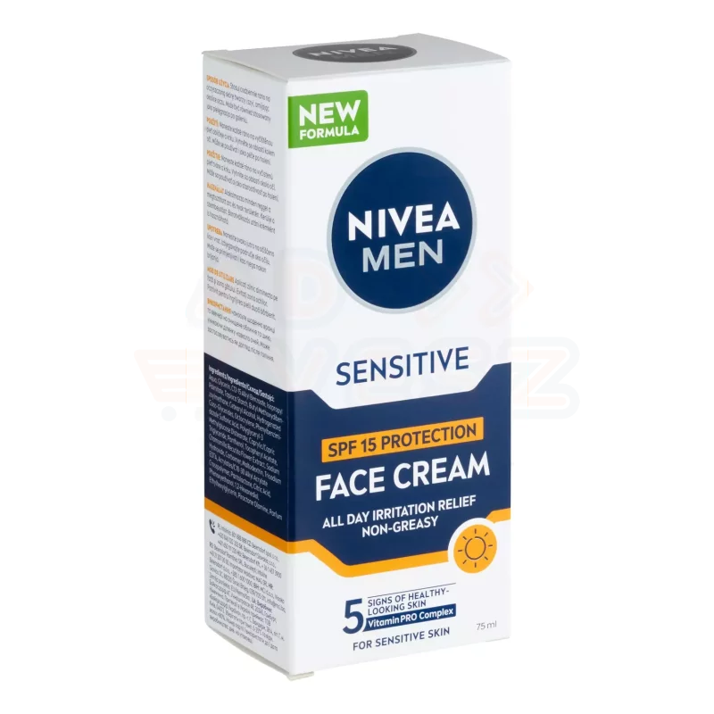 NIVEA MEN hidratáló arckrém 75 ml Sensitive SPF15 Kép