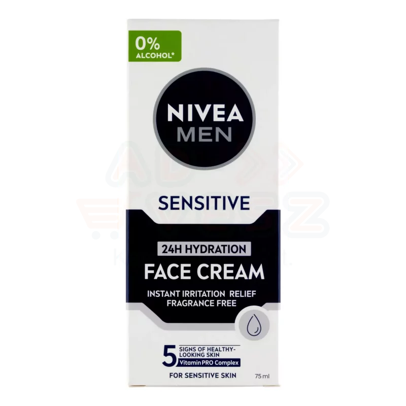NIVEA MEN hidratáló arckrém 75 ml Sensitive Kép