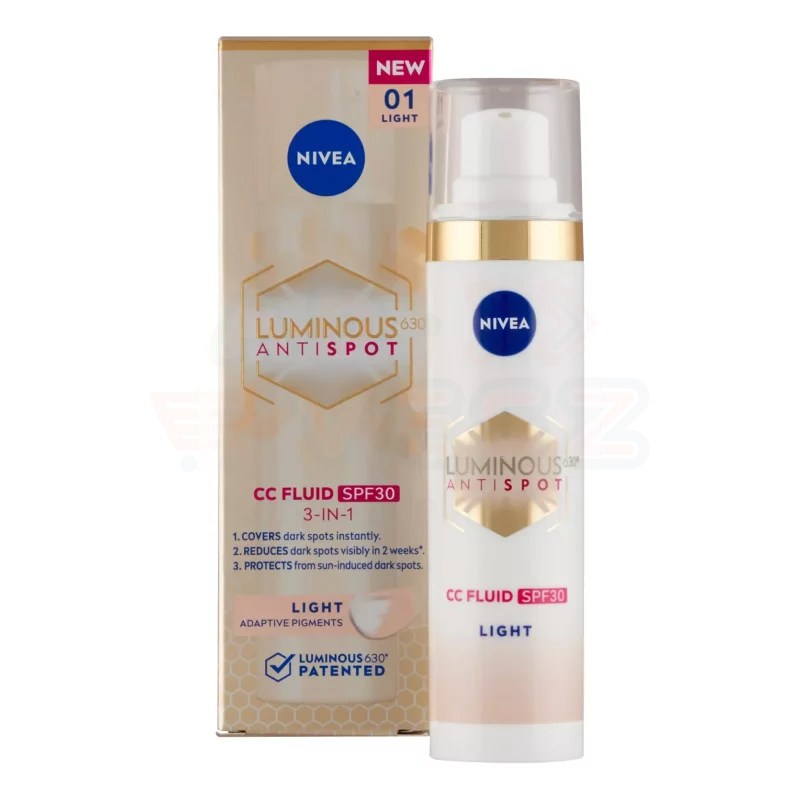 NIVEA Cellular Luminous 630 Pigmentfoltok elleni CC Fluid 40 ml Világos Kép
