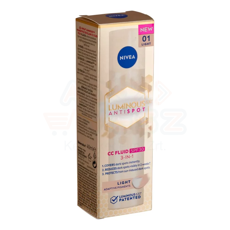 NIVEA Cellular Luminous 630 Pigmentfoltok elleni CC Fluid 40 ml Világos Kép