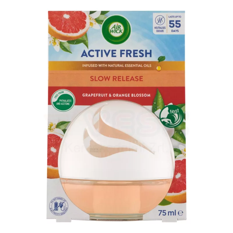 Airwick Active Fresh légfrissítő gömb 75 ml Grapefruit és narancsvirág Kép