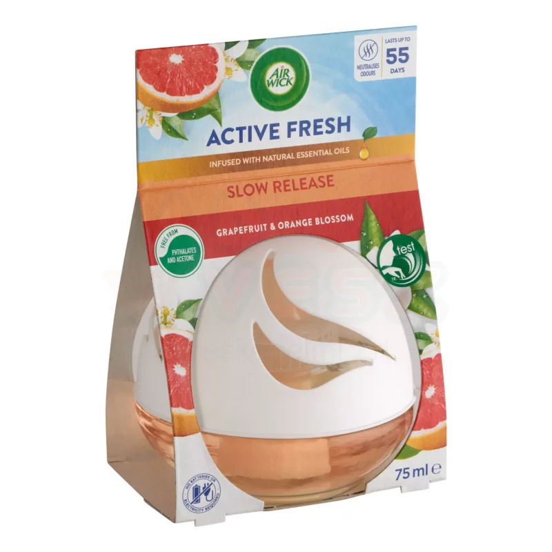 Airwick Active Fresh légfrissítő gömb 75 ml Grapefruit és narancsvirág Kép