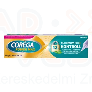 Corega Maximum Fix+Kontroll Mentolos műfogsorrögzítő krém 40 g