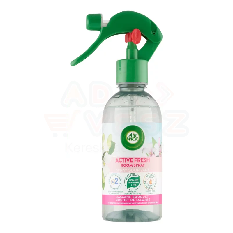 Airwick Active Fresh légfrissítő spray 237 ml Friss harmat & fehér jázmin Kép