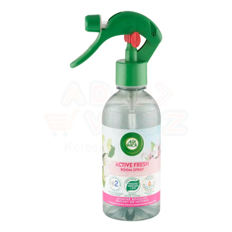 Airwick Active Fresh légfrissítő spray 237 ml Friss harmat & fehér jázmin Kép