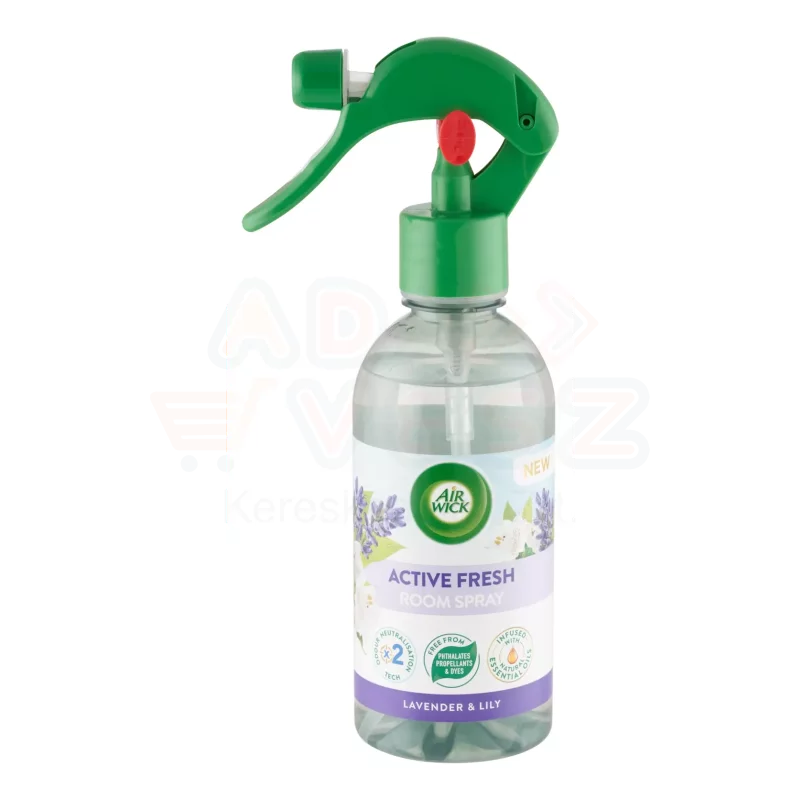 Airwick Active Fresh légfrissítő spray 237 ml Friss levendula & gyöngyvirág Kép