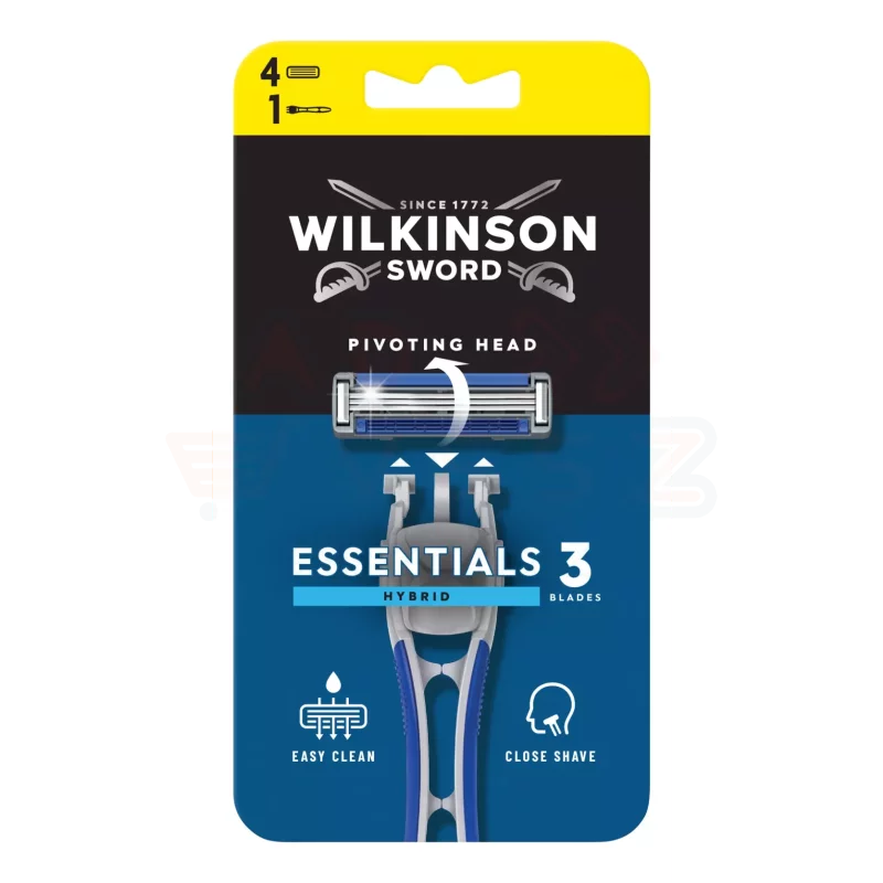 Wilkinson Essential3 Hybrid borotva készülék+ 4 db betét Kép