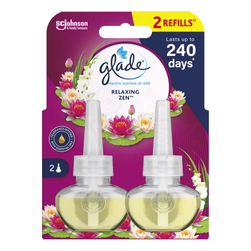 Glade® elektromos utántöltő DUO 2x20 ml Relaxing Zen Kép