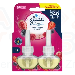 Glade® elektromos utántöltő DUO 2x20 ml Bubbly Berry Splash