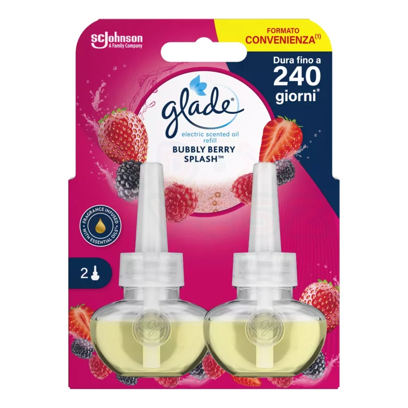 Glade® elektromos utántöltő DUO 2x20 ml Bubbly Berry Splash Kép