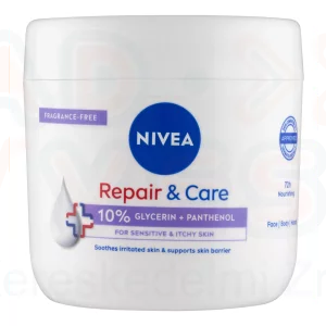 NIVEA testápoló krém 400 ml Repair&Care Érzékeny bőrre