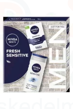 NIVEA MEN Fresh Sensitive ajándékcsomag (tusfürdő&after shave balzsam) 2024 Kép