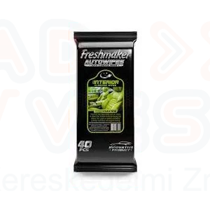 Freshmaker Autó bőrápoló nedves tisztítókendő 40 lapos