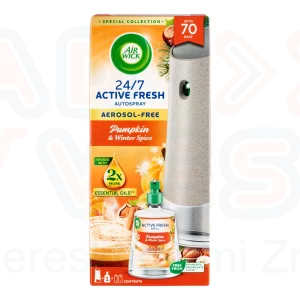 AirWick Active Fresh készülék és utántöltő - Fűszeres sütőtök varázs 228 ml