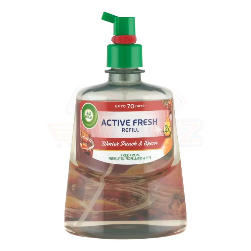 AirWick Active Fresh utántöltő - Gyümölcsös téli puncs 228 ml Kép