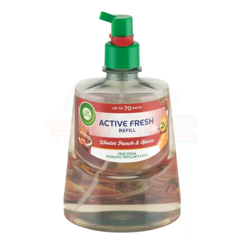 AirWick Active Fresh utántöltő - Gyümölcsös téli puncs 228 ml Kép