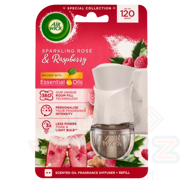 AirWick Elektromos Készülék Utántöltővel Rozé pezsgő és málna 19 ml Kép