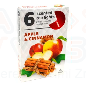 Illatos teamécses 6 db Alma-fahéj