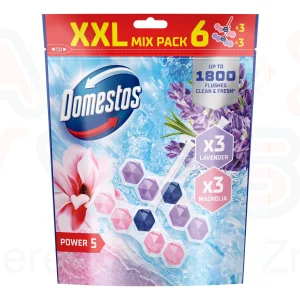 DOMESTOS Power5 WC-rúd 6x50g Magnolia/Lavender