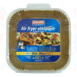 MAZZINI PREMIUM Air Fryer sütőpapír 50 db szögletes 20 cm