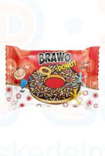ANI Brawo DONUT Fánk kakaó krémmel töltött színes cukor szórással 40 g	 Kép