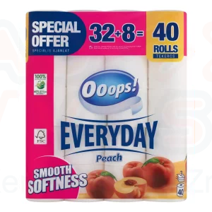 Ooops! Everyday (Vanessa) toalettpapír 3 rétegű 32+8 tekercs Barack