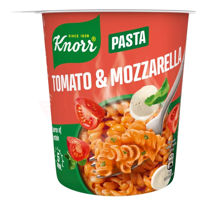 KNORR Snack tészta 63 g Paradicsom-mozzarella szósszal Kép