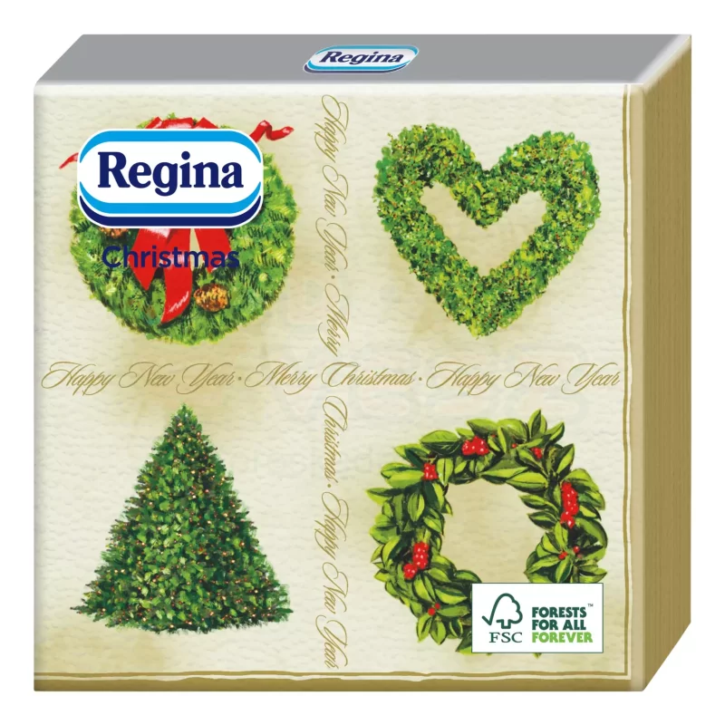 Regina Christmas szalvéta 1 rétegű 20 db karácsonyi mintával Kép