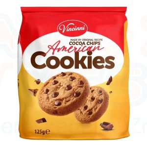 VINCINNI American cookies teasütemény kakaós darabokkal 125 g