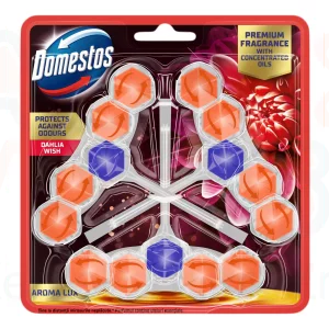 DOMESTOS Aroma Lux WC-rúd 3x50 g Dahlia