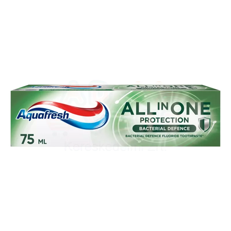 Aquafresh AllInOne fogkrém 75 ml Bacterial Defence Kép