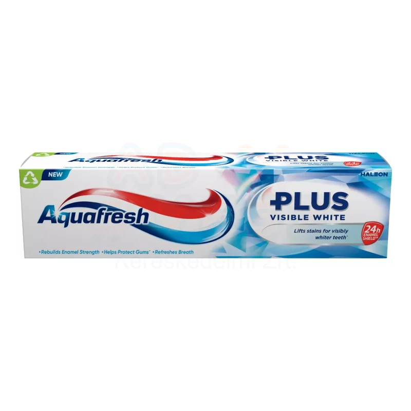 Aquafresh Plus fogkrém 75 ml Visible White Kép