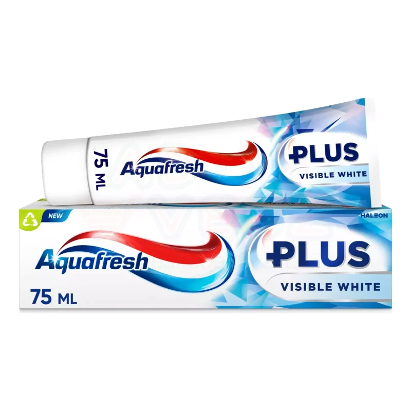 Aquafresh Plus fogkrém 75 ml Visible White Kép