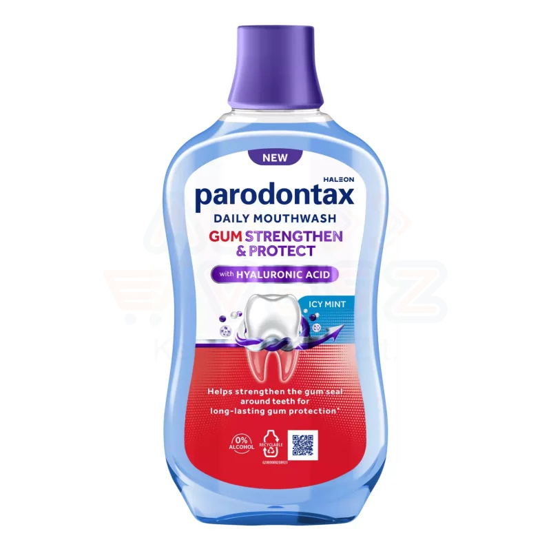 Parodontax Gum Strengthen& Protect Icy Mint szájvíz 500 ml Kép