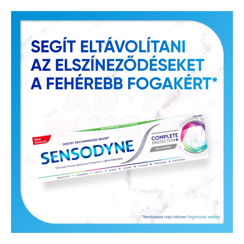 Sensodyne Complete Protection fogkrém 75 ml Whitening Kép