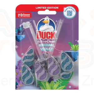 Duck® Active Clean WC-öblítő rúd DUO 77,2 g Virtual Violet
