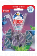 Duck® Active Clean WC-öblítő rúd DUO 77,2 g Virtual Violet Kép