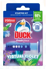 Duck® Fresh Discs zselés WC-öblítő korong 36 ml Virtual Violet Kép