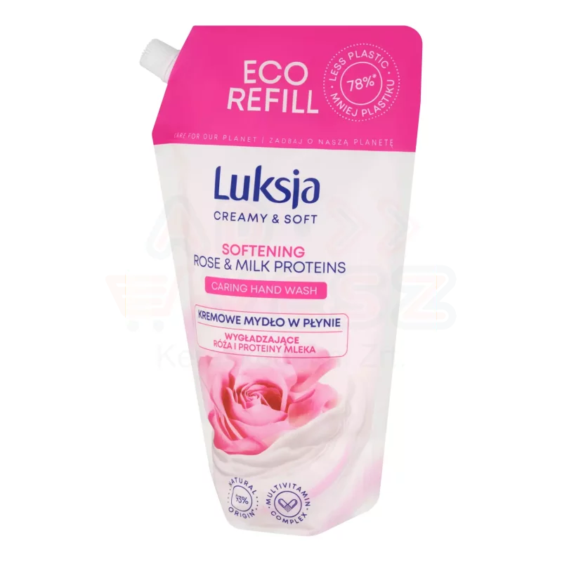 Luksja folyékony szappanutántöltő 900 ml Rose&Milk Proteins Kép