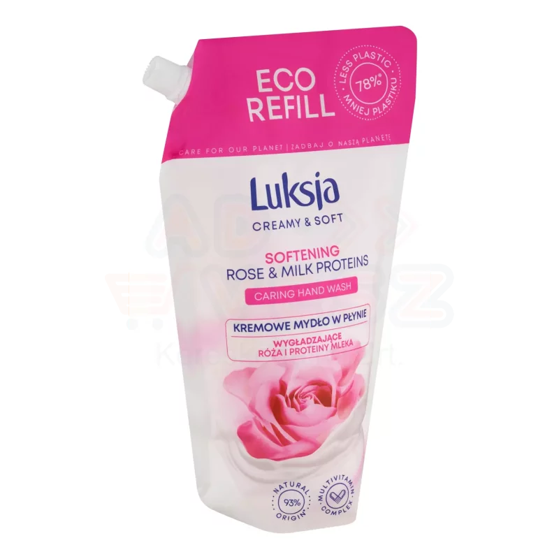 Luksja folyékony szappanutántöltő 900 ml Rose&Milk Proteins Kép