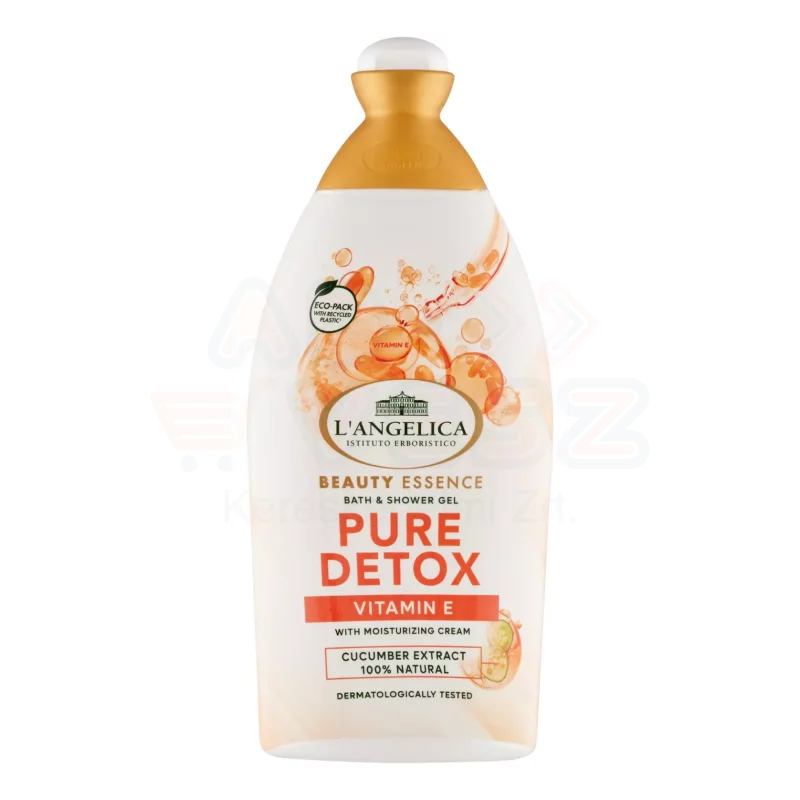 L'Angelica Beauty Essence Pure detox hab- és tusfürdő E-vitaminnal és uborka kivonattal 500 ml Kép