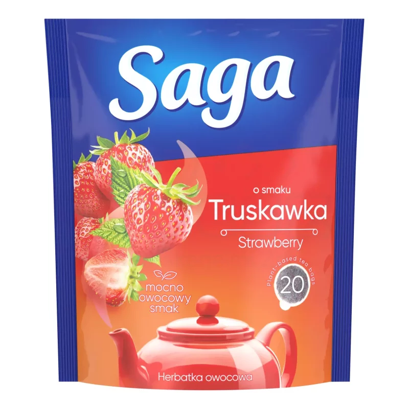 SAGA gyümölcstea 20 filter Eper Kép