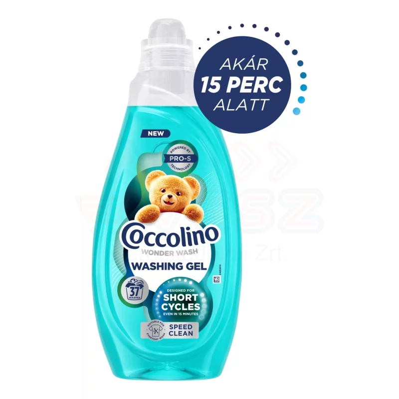 COCCOLINO Wonder Wash Mosógél 1,48 l Gyors mosáshoz Speed Clean Kép