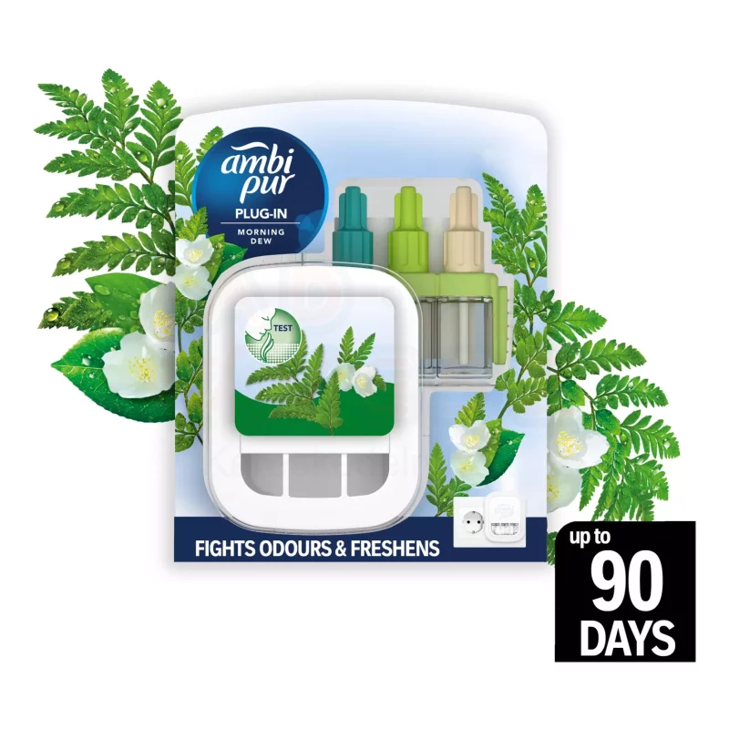 AmbiPur 3Volution elektromos légfrissítő alapcsomag Morning Dew 20 ml Kép