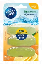 AmbiPur wc gél utántöltő 3x55 ml lemon & mandarin Kép