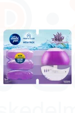 AmbiPur wc gél 4x55 ml + készülék laven & rose Kép
