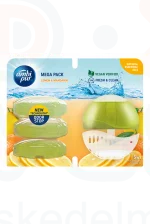 AmbiPur wc gél 4x55 ml + készülék lemon & mandarin Kép