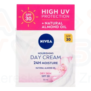 NIVEA Nourishing Tápláló Nappali Arckrém FF30 50 ml Száraz/Érzékeny Bőrre